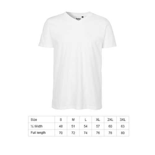 Fairtrade T-shirt til maend V-hals - Billede 8